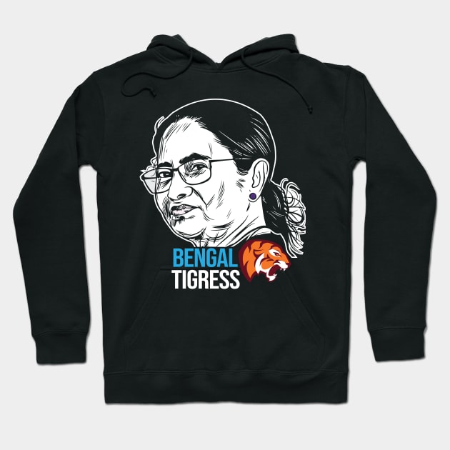 Mamata Banerjee Trinamool Congress West Bengal Politics Hoodie by alltheprints